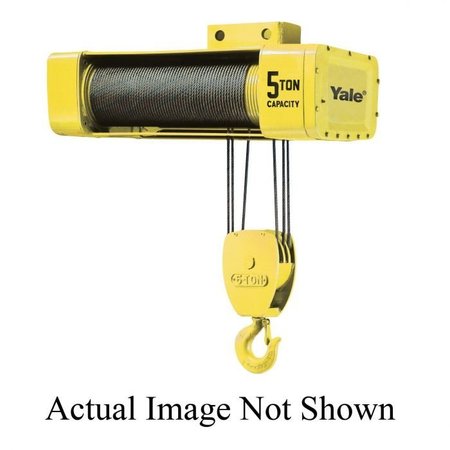 YALE HOIST CM  Electric Wire Rope Hoist, Single Reeving, Series Y80, 1 ton, 50 ft Lifting Height, 28 fpm Lift Y80L01050S28